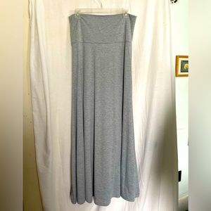 Gray maxi skirt
